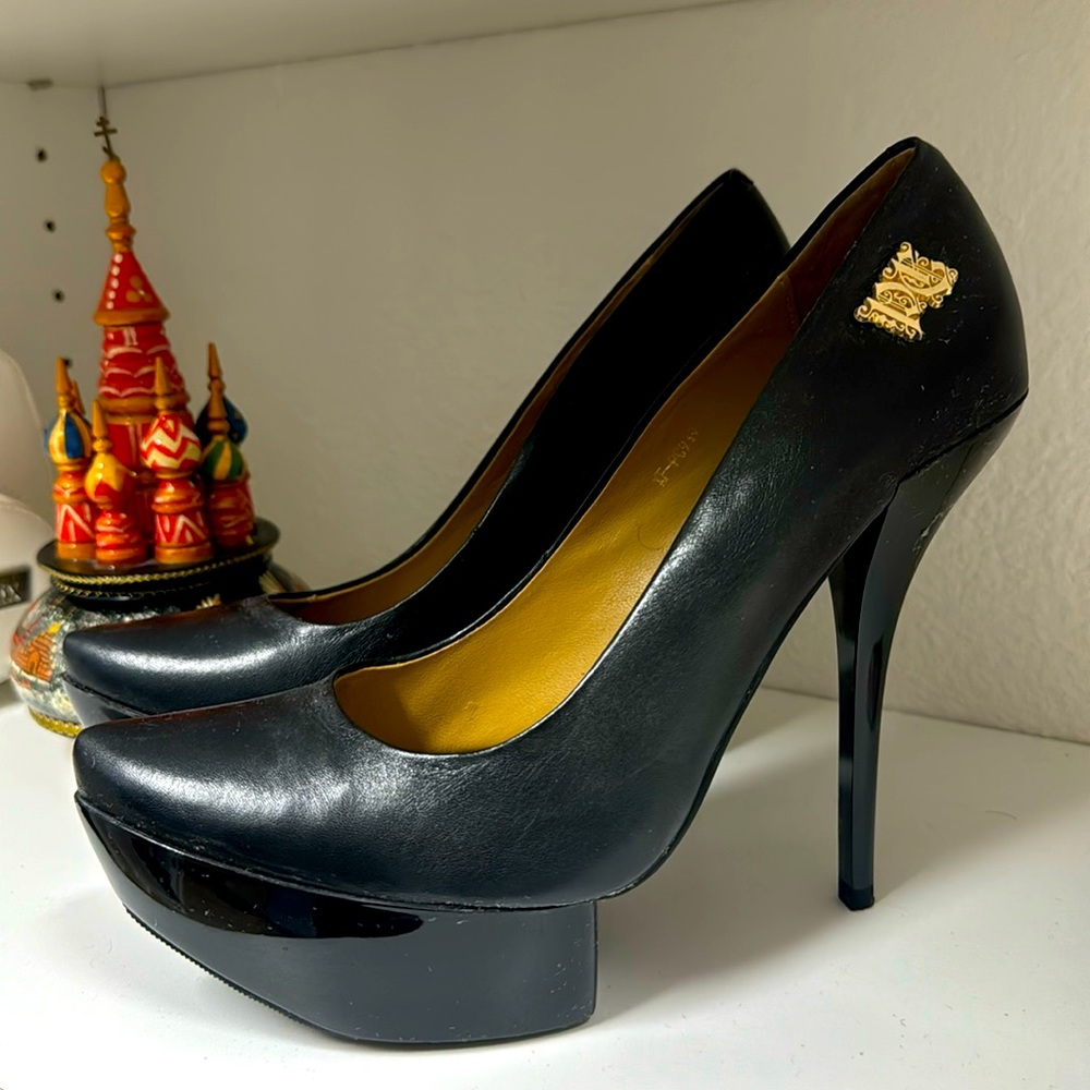 Super sexy leather shoes with stiletto heels. Paolo Conte, bought them in Russia